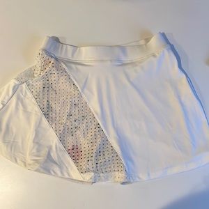 Woman’s White Tennis Skort